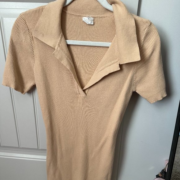 Love Is All Yellow Collared Mini Dress - Picture 3 of 5